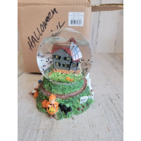 Halloween snow globe AS IS haunted house vintage home decor ghost - Picture 2 of 7